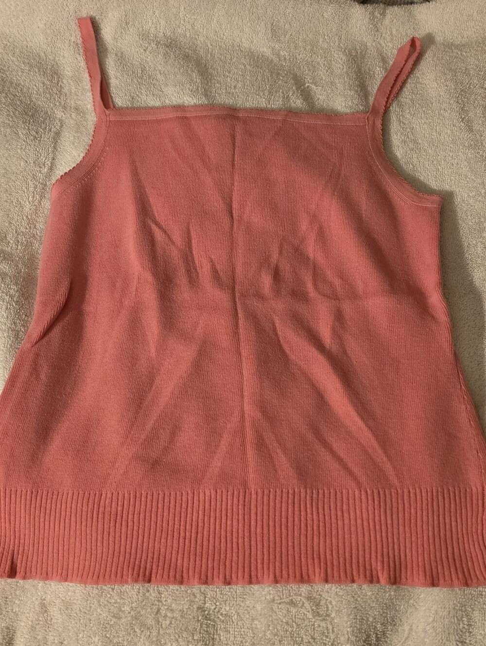 Gap Women's Coral Pink Knit Camisole Tank Top Size Medium